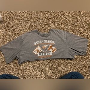 DIY Cropped British Colombia Lions T-Shirt